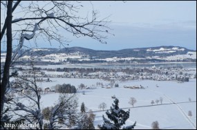 ノイシュバンシュタイン城の丘からの景色