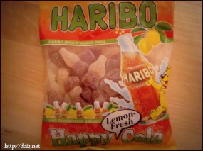 Haribo Happy Cola Lemon Fresh(ハリボー・ハッピーコーラ・レモンフレッシュ）