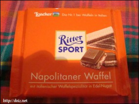 Ritter Sport Napolitaner Waffel（リッタースポーツ・ワッフル）