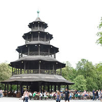 【ミュンヘン】Chinesischer Turm（中国塔）のビアガーデン